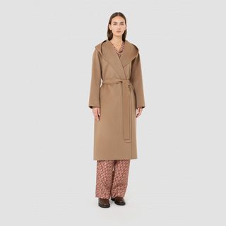Max Mara 麦丝玛拉 羊毛系带中长款大衣