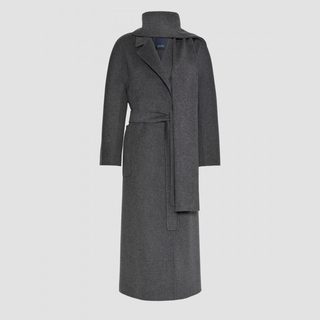 Max Mara 女装羊毛系带中长款大衣