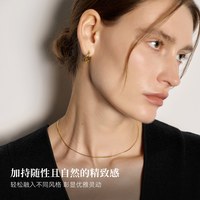 小心诗 扭线金属耳环女耳钉轻奢高级感气质大气金色简约