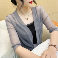 2026新款夏季开衫披肩短款大码搭吊带裙外套薄款开衫上衣