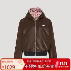 阿迪达斯 三叶草系列 女 WILD PU JKT W PU夹克 LF1596 XL