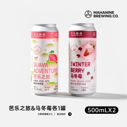 大九酿造 马冬莓酸奶冰淇淋果泥西打果酒 500ml*2罐