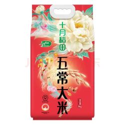 十月稻田 五常大米 10斤（五常稻香米 东北大米 5kg/公斤）国标五常认证