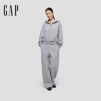 Gap 2SS623041 半拉链连帽宽松卫衣 灰色 M