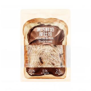 爷爷不泡茶 黑巧鲜奶厚吐司80g