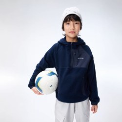 onmygame 儿童连帽上衣男女童运动卫衣校园体育课户外出行秋季童装
