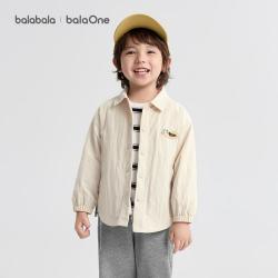 巴拉巴拉 balaone防风婴幼宝宝儿童外套男童女童春秋季休闲便服上衣