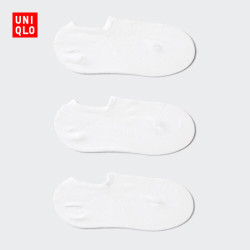 优衣库 船袜/3双装女装482737 487115 482737/00白色 S /M/23～25 cm