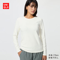 优衣库 【圆领秋衣】HEATTECH ULTRA WARM女士长袖上衣 485843