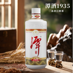 潭酒 [官旗正品]潭酒1935酱香型白酒53度大曲坤沙500ml