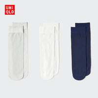 优衣库 袜子/3双装女装487093 02 浅灰色 均码 (23～26 cm)