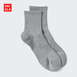 优衣库 袜子男装/中筒袜488106 06 铅灰色 S /M/25～27 cm
