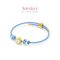 移动端：SoinLove 周大福SOINLOVE 宝藏女孩星辰花茉莉花黄金足金转运珠礼物送女友