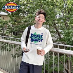 Dickies 美式潮牌纯棉长袖T恤男士2026秋季新款百搭舒适青少年体恤