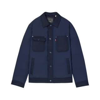 Levi's 26年秋冬新款男士美式复古休闲夹克羽绒服 蓝色 L