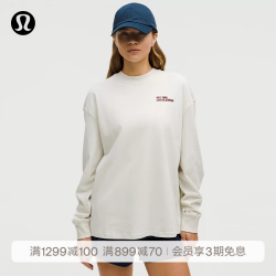 lululemon 丨Heavyweight 女士高克重棉质圆领长袖 T 恤 LW3IA9S 骨白 XL