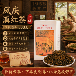 百叶号 凤庆滇红茶大金针蜜香单芽300g盒装一级