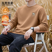 马克华菲 男宽松百搭保暖上衣柔软亲肤休闲内搭打底衫