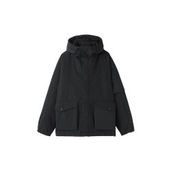 無印良品 MUJI 无印良品 MUJI 男式 不易沾水棉服风帽夹克 男士外套26年冬季新品