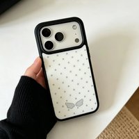 星星天使翅膀适用苹果17/18promax手机壳iPhone16/15pm简约磨砂FindX9/mate80小米18pro硅胶防摔14华为pura90