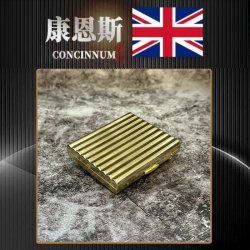 英国康恩斯20支装6mm手卷烟专用中细支烟盒黄铜便携男士个性烟夹