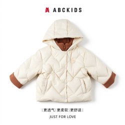 ABCKIDS 童装女童冬季羽绒服2026新款儿童加厚外套潮