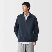 無印良品 MUJI 无印良品 男式 毛圈棉半拉链运动衫男士卫衣男生男装冬季