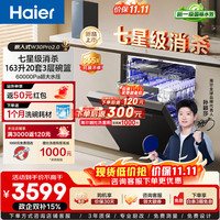 海尔 双微蒸汽洗W30Pro2.0旗舰版洗碗机嵌入式150升+大容量80℃母婴级消杀分区洗