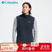 哥伦比亚 抓绒衣男春秋背心马甲户外运动保暖抓绒服AE1056 009 XL