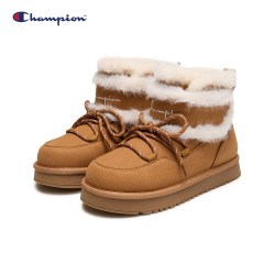Champion 冠军女童鞋26新款冬经典复古户外加绒保暖厚底雪地靴棉靴