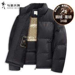 与狼共舞 [高充鹅绒]与狼共舞石墨烯立领羽绒服男2025冬新款防跑绒保暖外套