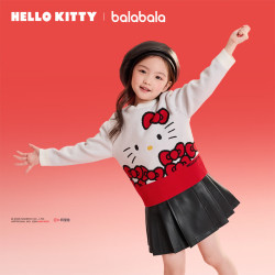 巴拉巴拉 极限四小时！HelloKitty联名针织毛衫