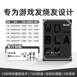 西部数据 WD 西部数据 黑盘 3.5英寸台式机硬盘 2T