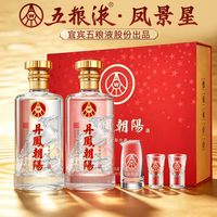 五粮液 凤景星 浓香型 52度白酒 500ml*2瓶 年节送礼礼盒