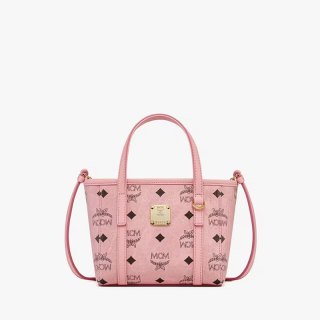 移动端：MCM 品牌标志牌拉链开合女士时尚单肩斜挎手提包MWPFSMT03