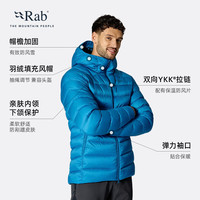 Rab Electron Pro秋冬男士800蓬轻量保暖鹅绒连帽羽绒服 QDB-81 深卵石色-DKP 人气尖货 M 175