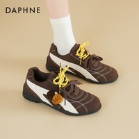 移动端：达芙妮 单鞋厚底小白鞋2026新款秋冬靴子女款短靴长筒靴乐福鞋德训