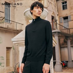 MANGANO 立领羊毛衫 修身保暖