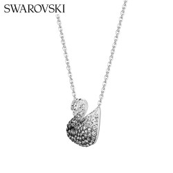 施华洛世奇 Swan优雅天鹅项链女吊坠 黑白渐变色(大)