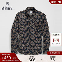 Brooks Brothers 男士秋款棉灯芯绒腰果花休闲衬衫