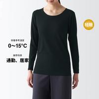 無印良品 MUJI 无印良品 女式棉圆领长袖T恤打底衫肌底衣秋衣保暖内衣秋冬