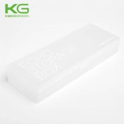 KACO 铅笔盒透明磨砂文具小清新大容量笔盒中小学生简约风文具盒PP半透明塑料儿童少女insECHO爱可