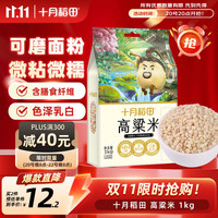 十月稻田 高粱米 2斤 全谷物粗粮 东北白高粱米 五谷杂粮米