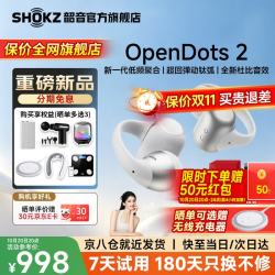 韶音 OpenDots 2 耳夹式蓝牙耳机 银雪松