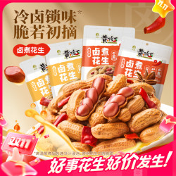 黄飞红 带壳卤味花生258g*多包整箱香辣五香水煮爆汁聚会下酒