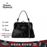 Vivienne Westwood 西太后 女士PU手提包斜挎包送女友黑色 礼物