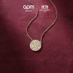 APM Monaco Soleil项链 925银 金黄色