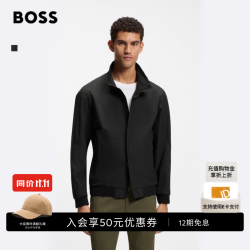 BOSS（服装） BOSS博斯男士26年新款反光标识夹克 001-黑色 L