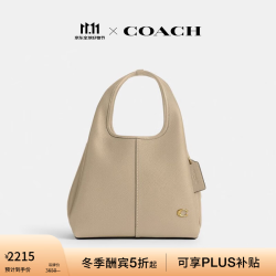 COACH 女士LANA 23号单肩包菜篮子包简约休闲女包 B4/象牙白色