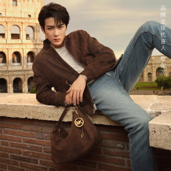 MICHAEL KORS 迈克高仕 MK Nolita 男女同款 中号单肩包 巧克力色 251 中号